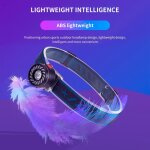 Phares de v�lo etanches en plastique forme ronde avec aimant arri�re, lampes frontales de bicyclette, ...