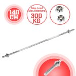 Physionicsâ® barre d'haltère longue - 140 cm, Ø30mm, 2 fermoirs, poignées antidérapantes - barre de ... Physionicsâ® barre d'haltère longue - 140 cm, Ø30mm, 2 fermoirs, poignées antidérapantes - barre de ...