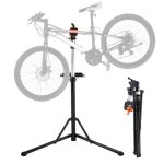 Pied d'atelier vlo - vevor - 1120 × 755 × 1700 mm, pince rotative rglable en hauteur 360, charge ...