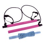 Pilates bar exercice stick resistance band baignoire et massage musculaire roller