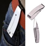 Pince a billets pour portefeuille, pince a billets, carte de crdit, outil de compagnon, couteau de poche ...