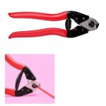 Pince coupante de câble de fil a poignée rouge, pour la réparation de vélos et l'utilisation d'électricien ... Pince coupante de câble de fil a poignée rouge, pour la réparation de vélos et l'utilisation d'électricien ...