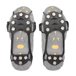 Pinces a glace antidrapantes avec 11 pointes en acier inoxydable, pour marche, escalade, pche sur glace, ...