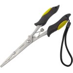 Pince a hameons a long bec en acier inoxydable, pince a anneau fendu avec cordon pour eau douce et eau ...