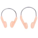 Pince - nez en fil d'acier en silicone, durable, antidérapant, pour la natation, la plongée, les sports ... Pince - nez en fil d'acier en silicone, durable, antidérapant, pour la natation, la plongée, les sports ...