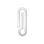 Pince a papier en acier inoxydable, pince a billets en acier inoxydable porte cartes bancaire, portefeuille ...