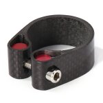 Pince de tige de selle de v�lo en fiber de carbone, 30. 8 / 30. 9 / 31. 6mm, pi�ces de bicyclette, accessoires ...
