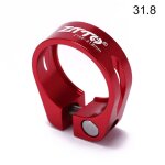 Pinces de tige de selle de v�lo, en alliage d'aluminium, verrouillage ultral�ger, rouge, noir, 31. 8mm, ...