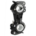 Pince de vélo rotative a 360 degrés, support pour lampe de poche, torche led, poignée pour lampe frontale, ... Pince de vélo rotative a 360 degrés, support pour lampe de poche, torche led, poignée pour lampe frontale, ...