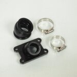 Pipe d admission carenzi pour moto minarelli 50 am6 24 / 32mm / angle 45 neuf