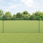 Piquets de clture vidaxl 5 pcs u - channel vert 140 cm acier, clture hexagonale vidaxl vert 1. 4x10 ...