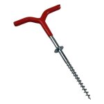 Piquets de tente de camping antirouille, supports de canne a p�che, outils de glace, tente robuste, support ...