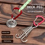 Piquets de tente coupe - vent en acier inoxydable, crochet fixe pour auvent de sol, planche ext�rieure, ...