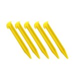 Piquets de tente, piquets de sol pour camping, 14. 5cm, jaune, 5 pi�ces yd3001