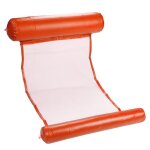 Piscine gonflable hamac flottant chaise longue chaise de lit nage jouet de f�te, orange
