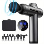 Pistolet de massage electrique pour le corps profond, equipement de fitness, réduction du bruit, muscle, ... Pistolet de massage electrique pour le corps profond, equipement de fitness, réduction du bruit, muscle, ...