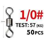 Pivots de pêche en acier inoxydable, connecteur solide, roulement a billes, lot de 50 pièces - type size1i0 ... Pivots de pêche en acier inoxydable, connecteur solide, roulement a billes, lot de 50 pièces - type size1i0 ...