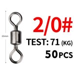 Pivots de pêche en acier inoxydable, connecteur solide, roulement a billes, lot de 50 pièces - type size2i0 ... Pivots de pêche en acier inoxydable, connecteur solide, roulement a billes, lot de 50 pièces - type size2i0 ...