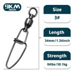 Pivots a pression de pche, 20 a 100 pices, roulement a billes, connecteur de pche, en acier inoxydable, ...