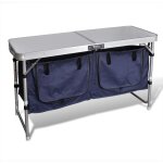 Placard de camping pliant avec cadre en aluminium Placard de camping pliant avec cadre en aluminium