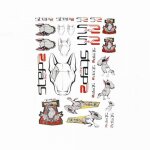 Planche d autocollants stickers one step 2 race pour moto scooter cyclo tuning neuf