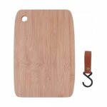 Planche a dcouper en bambou pour camping, plateau de service, plateau a fromage robuste avec boucle ...