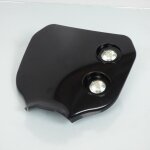 Plaque phare tuning noire tun'r pour moto 2 optiques halogène vertical neuf Plaque phare tuning noire tun'r pour moto 2 optiques halogène vertical neuf