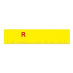 Plaque r�p�titrice temporaire pour remorques, jaune