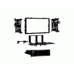 Plaque de support autoradio 2din avec compartiment pour acura honda isuzu noir