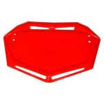 Plaque support vlo bmx - aero design - rouge - plastique - 260x180 mm - mixte