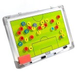 Plaque tactique d'entraneur de football magntique en alliage avec stylo, effacement a sec, equipement ...