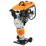 Plaque vibrante thermique - vevor - 6, 5 cv - pilon vibrant - moteur a essence 253 cm, 1 ressorts - ...