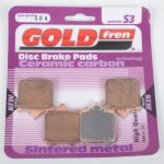 Plaquette de frein gold fren pour moto bmw 1000 s r 2010 a 2018 avg / avd / jantes racing 7 b�tons neuf ...