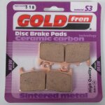 Plaquette de frein gold fren pour moto bmw 1200 r r abs 2006 - 2011 avg / avd neuf