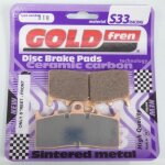 Plaquette de frein gold fren pour moto bmw 1200 r cl abs 2003 a 2006 avg / avd neuf