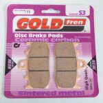 Plaquette de frein gold fren pour moto bmw 1200 r gs 2002 a 2007 avg / avd / jantes a rayons / k25 / ...