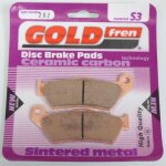 Plaquette de frein gold fren pour moto bmw 1200 r gs rallye 2012 a 2012 ard / jantes a rayons neuf