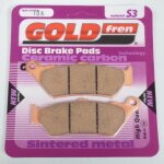 Plaquette de frein gold fren pour moto bmw 650 f gs 2007 a 2012 avg / k72 / 0218 / 0228 / bi - cylindre ...