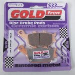 Plaquette de frein gold fren pour moto honda 1000 cbf f 2006 - 2016 ar neuf