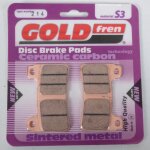 Plaquette de frein gold fren pour moto honda 1000 cbr rr fireblade abs 2009 - 2017 avg / avd neuf
