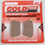 Plaquette de frein gold fren pour moto honda 1000 cbr rr sp tt edition 2016 ard / avec abs neuf