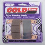 Plaquette de frein gold fren pour moto honda 1000 vtr 2000 a 2001 avg / avd / spy / sp1 sc45 neuf