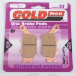 Plaquette de frein gold fren pour moto honda 1000 vtr firestom 1997 a 2006 ard / fv / fw / fx / fy / ... Plaquette de frein gold fren pour moto honda 1000 vtr firestom 1997 a 2006 ard / fv / fw / fx / fy / ...