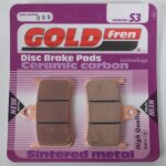 Plaquette de frein gold fren pour moto honda 250 cb hornet 1996 a 2001 avg / avd / ft / fv / fx / fy ...