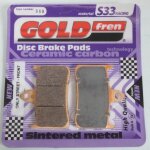 Plaquette de frein gold fren pour moto honda 250 cb hornet 1996 a 2001 avg / avd / ft / fv / fx / fy ...