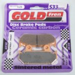 Plaquette de frein gold fren pour moto honda 750 xrv africa twin 1990 a 1993 avg / avd / l / m / n neuf ...