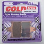 Plaquette de frein gold fren pour moto kawasaki 1400 zzr performance sport 2016 a 2019 ard / zx1400 jgf ...