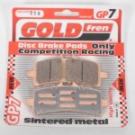Plaquette de frein gold fren pour moto kawasaki 1400 zzr performance sport 2016 a 2019 avg / avd / zx1400 ...