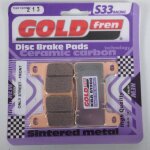 Plaquette de frein gold fren pour moto suzuki 1000 dl v - strom 2014 a 2017 avg / avd neuf