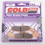 Plaquette de frein gold fren pour moto suzuki 85 rm petites roues 2005 a 2019 avg / jante avant 17 pouces ...